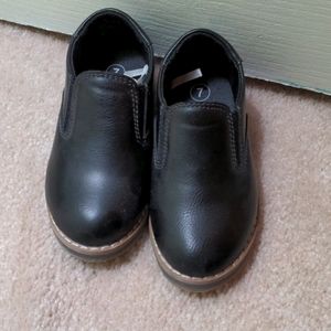 Toddler boys sz 7 black dress shoes